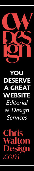 Ad: Chris Walton Design. You deserve a great website. Editorial and design services. chriswaltondesign.com